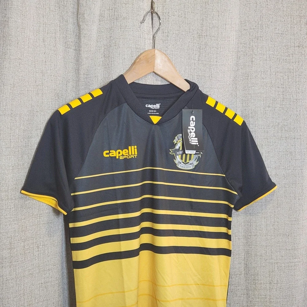 Capelli Sport Youth Jersey M(10-12) Black/Yellow West Pines United FC #7 Florida